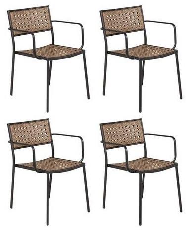 wohnli-moebel-suche-Gartenstuhl-4er-Set-Paola-ca-56x80x59-cm-Schwarz Wohnli Möbelsuche - Gartenstuhl 4er-Set Paola ca. 56x80x59 cm Schwarz