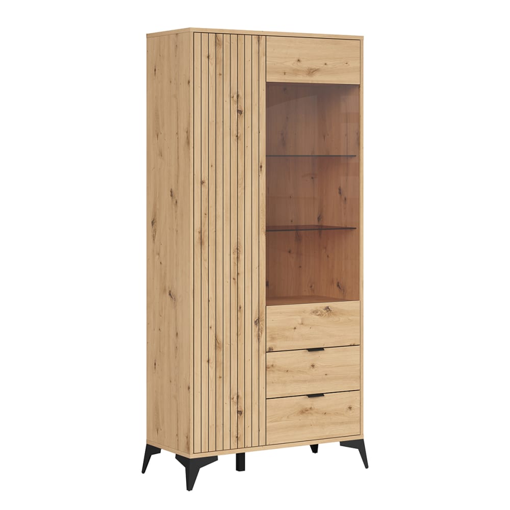 wohnli-moebel-suche-Geschirrschrank-mit-2-Schubladen-und-2-Tueren-Holzoptik-197cm Wohnli Möbelsuche - Geschirrschrank mit 2 Schubladen und 2 Türen