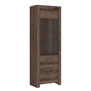 wohnli-moebel-suche-Geschirrschrank-mit-2-Tueren-Dunkle-Holzoptik-196cm Wohnli Möbelsuche - Geschirrschrank mit 2 Türen