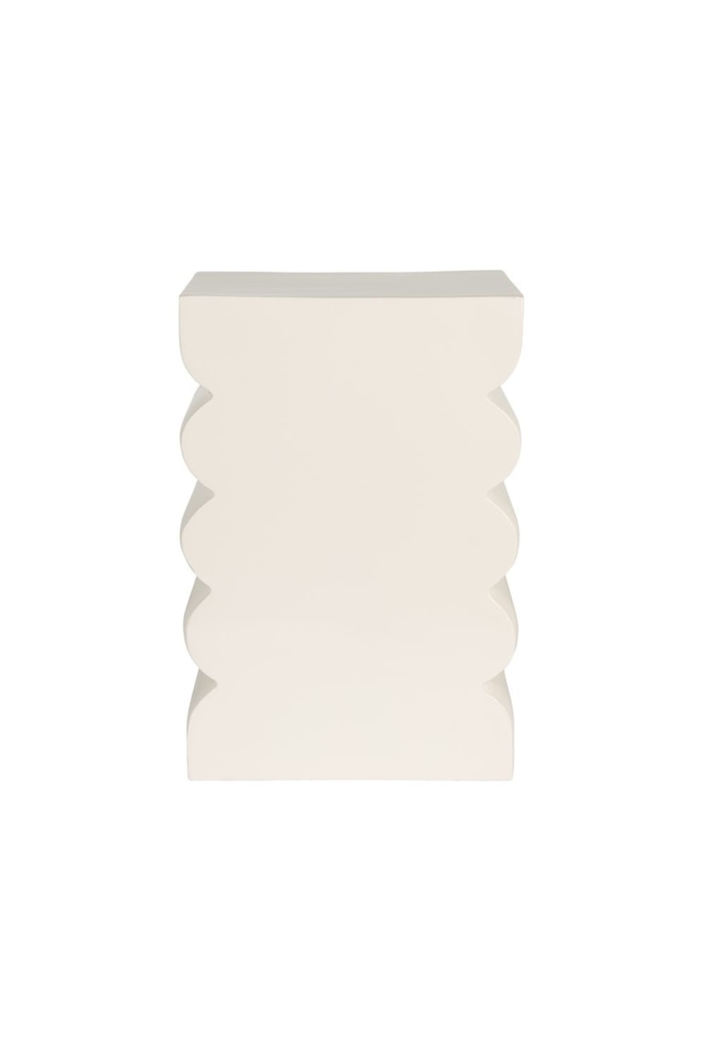 Wohnli Möbelsuche - Glänzender Beiger Aluminiumhocker