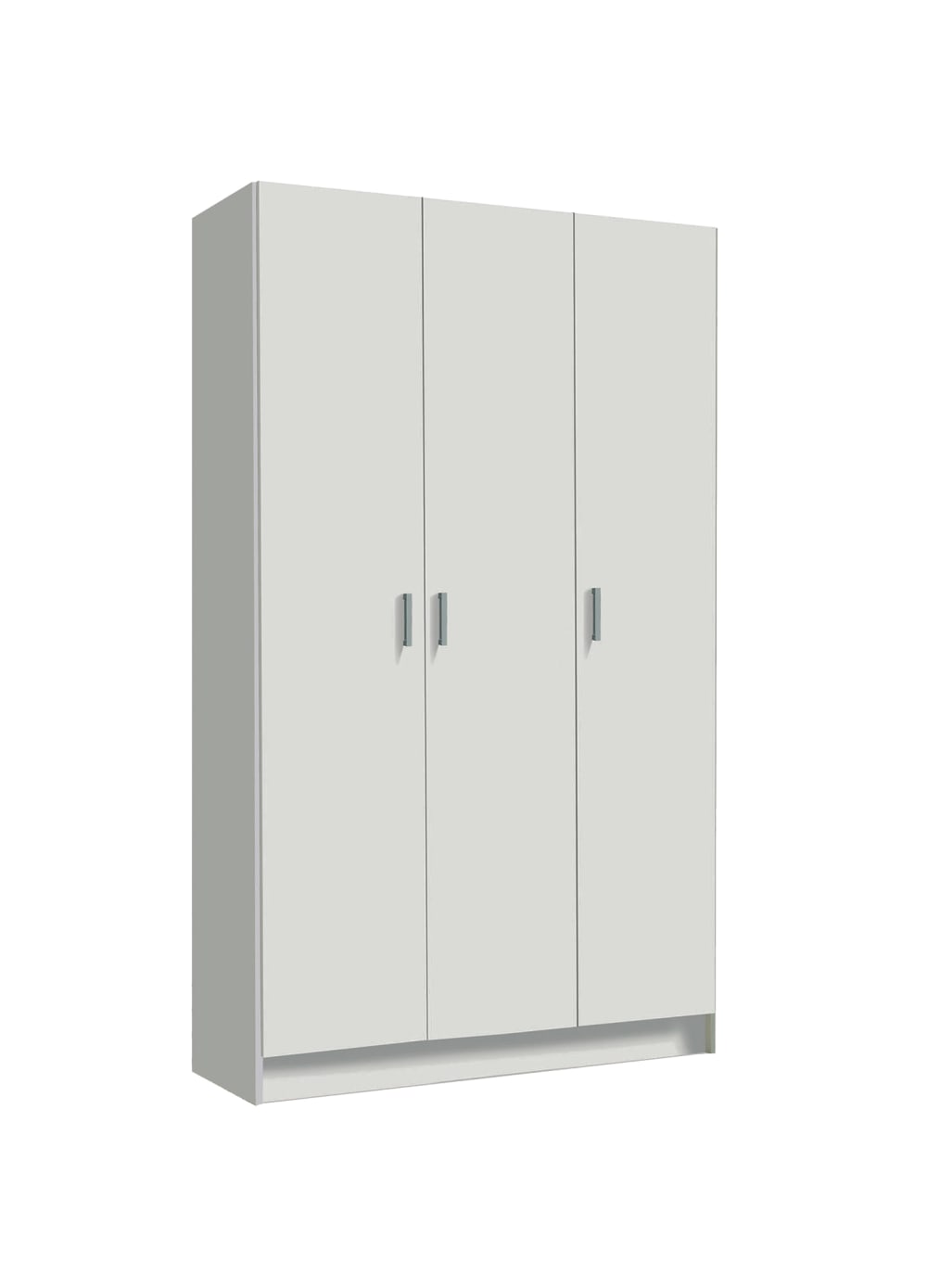 Wohnli Möbelsuche - Großer Mehrzweckschrank Holzeffekt weiß 109x37 cm
