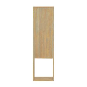 Wohnli Möbelsuche - Hängende Badezimmersäule aus Gummibaumholz 120