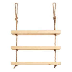 Wohnli Möbelsuche - Hängeregal aus Holz mit 3 Einlegeböden