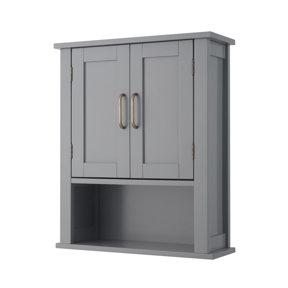 wohnli-moebel-suche-Haengeschrank-fuer-das-Badezimmer-aus-MDF-mit-offenem-Regal-grau Wohnli Möbelsuche - Hängeschrank für das Badezimmer aus MDF mit offenem Regal