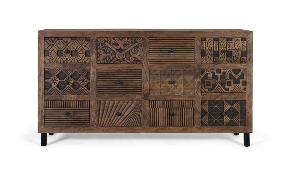 Wohnli Möbelsuche - Handgefertigtes Sideboard aus massivem Mangoholz 160cm
