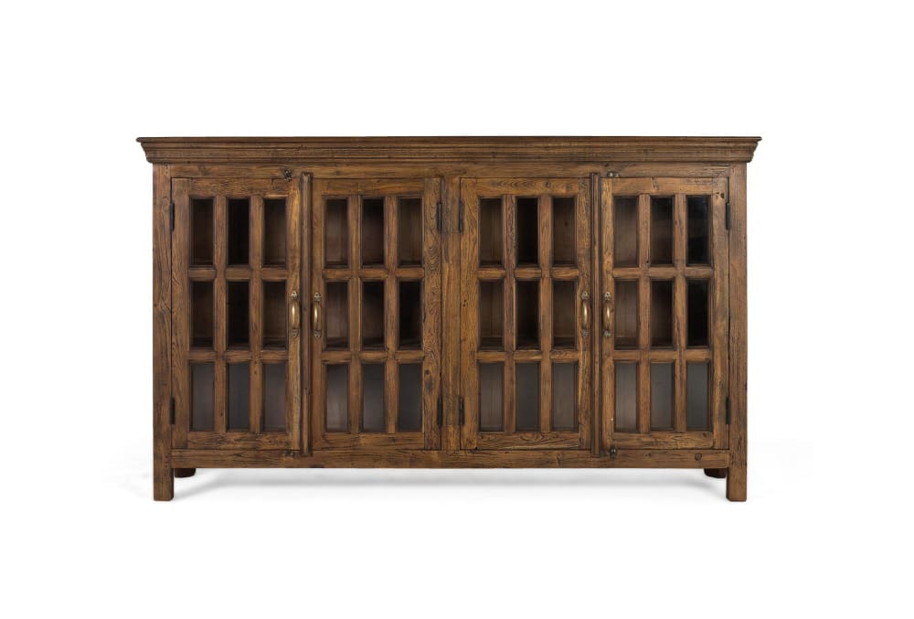 Wohnli Möbelsuche - Handgeschnitztes Sideboard aus recyceltem Teakholz