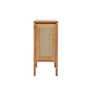 Wohnli Möbelsuche - Handwaschbecken aus massivem Teakholz und Rohrgeflecht 35 cm