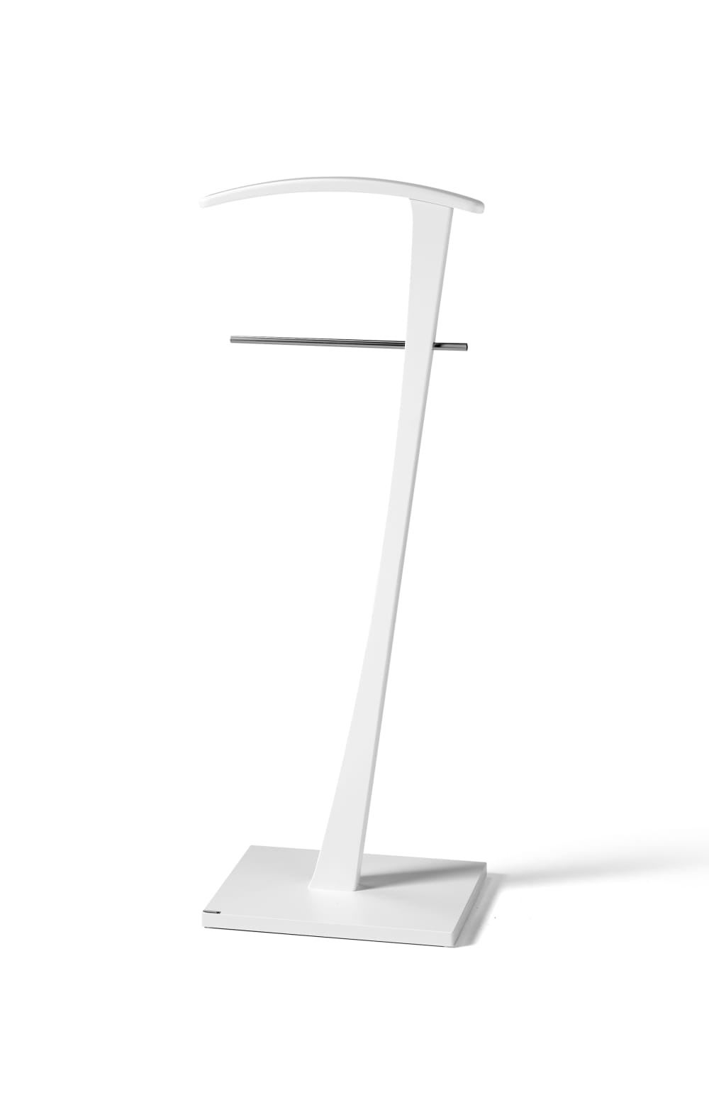 Wohnli Möbelsuche - Herrendiener aus lackiertem Buchenholz in Weiß 115x46x48 cm