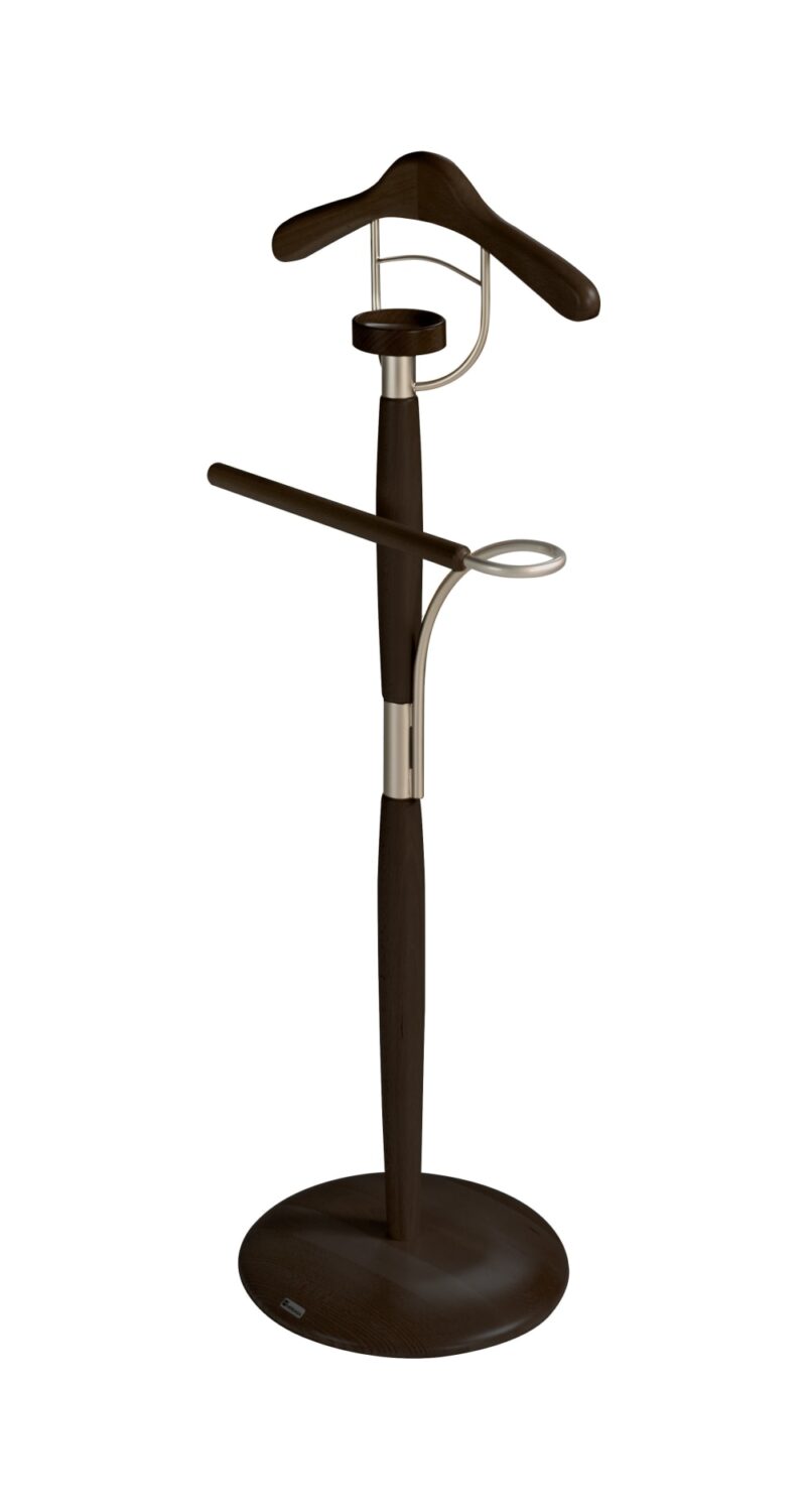 Wohnli Möbelsuche - Herrendiener aus lackiertem Buchenholz in Wenge 110x45x32 cm