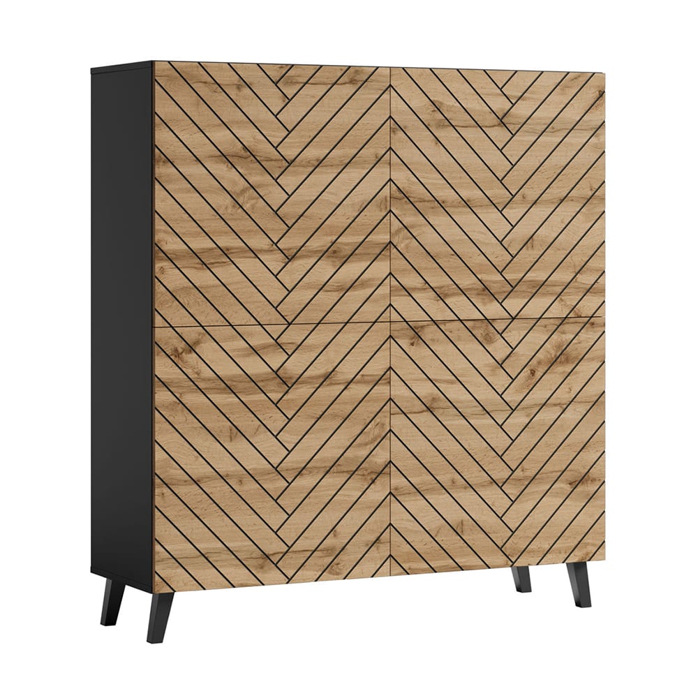 Wohnli Möbelsuche - Highboard mit 3D-Muster aus MDF