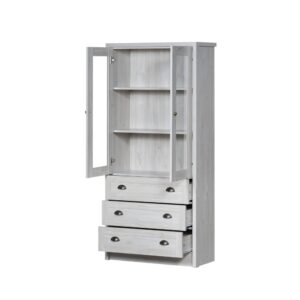 Wohnli Möbelsuche - Highboard mit Glastüren und 3 Schubladen