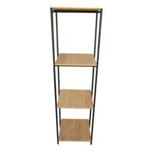 wohnli-moebel-suche-Hochregal-mit-Eichenholzfurnier-Metall Wohnli Möbelsuche - Hochregal mit Eichenholzfurnier Metall