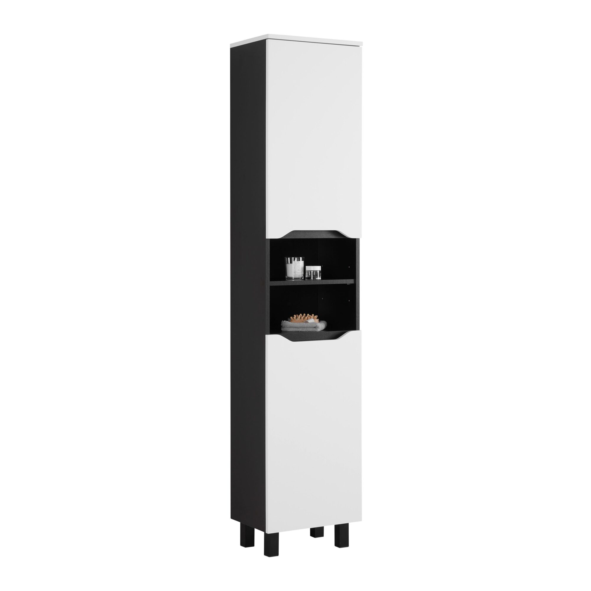 wohnli-moebel-suche-Hochschrank-Wave-II-in-SchwarzWeiss Wohnli Möbelsuche - Hochschrank Wave II in Schwarz/Weiß