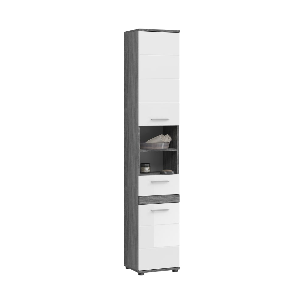 wohnli-moebel-suche-Hochschrank-aus-Spanplatte-35x191x31-cm-Rauchsilber Wohnli Möbelsuche - Hochschrank aus Spanplatte