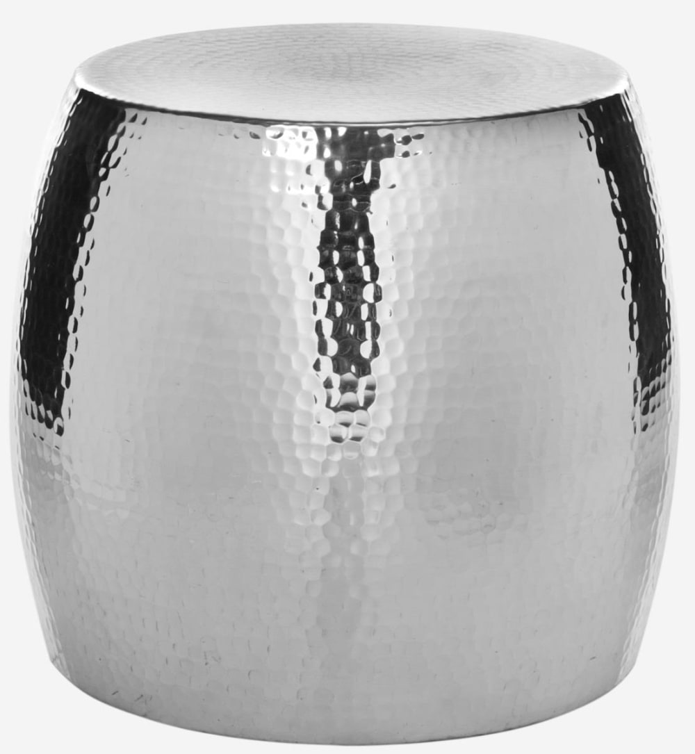 wohnli-moebel-suche-Hocker-aus-Aluminium-Silber Wohnli Möbelsuche - Hocker aus Aluminium Silber