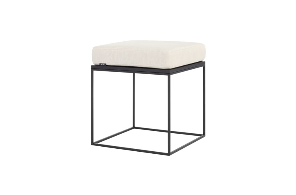 wohnli-moebel-suche-Hocker-aus-Eichefurnier-und-Stahl-mit-Kissen-schwarz-beige Wohnli Möbelsuche - Hocker aus Eichefurnier und Stahl mit Kissen