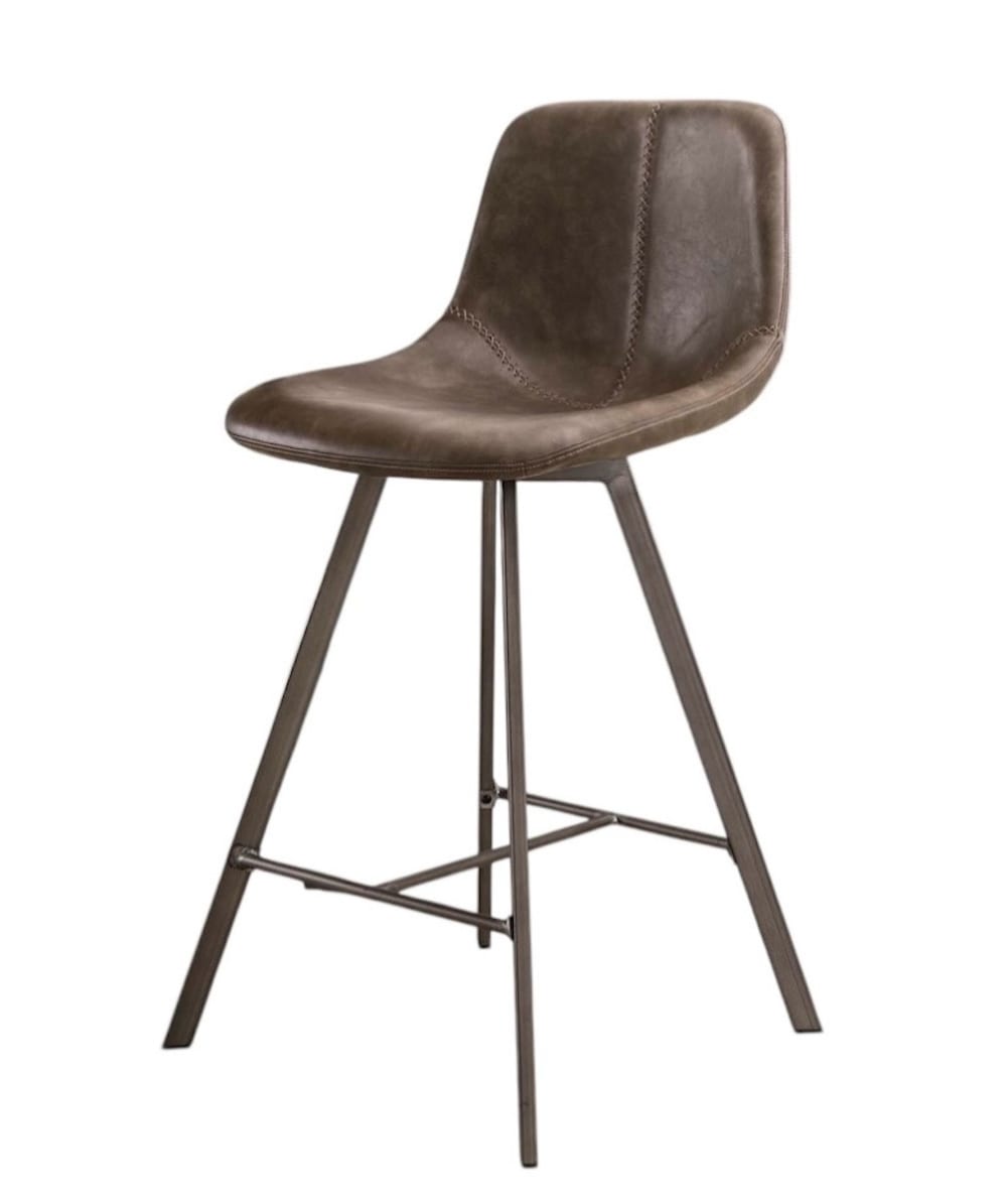 Wohnli Möbelsuche - Hocker aus Kunstleder in Taupe