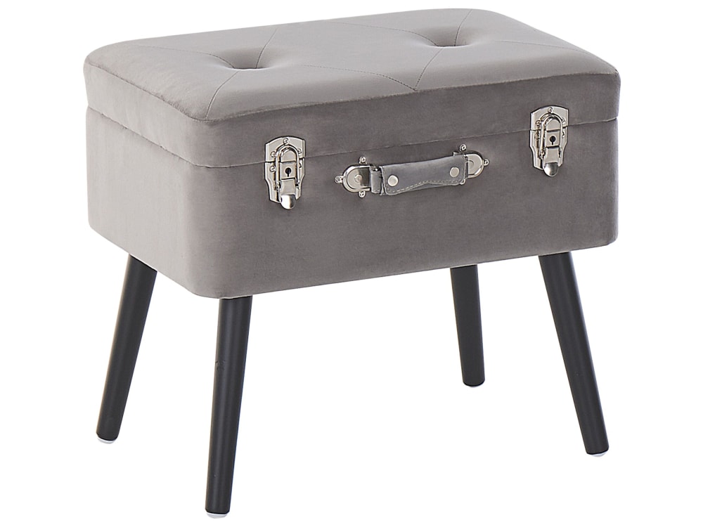 Wohnli Möbelsuche - Hocker aus Samtstoff L36