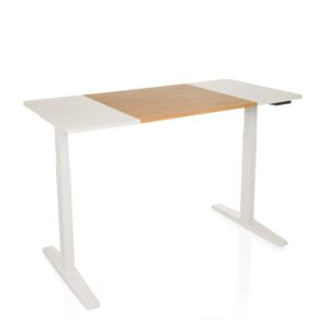 wohnli-moebel-suche-Hoehenverstellbarer-Schreibtisch-aus-MDF-WeissEiche Wohnli Möbelsuche - Höhenverstellbarer Schreibtisch aus MDF