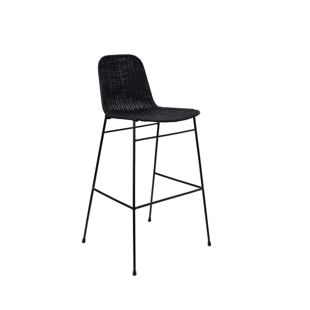 wohnli-moebel-suche-Hoher-Hocker-aus-Rattan-und-schwarzen-Metallbeinen Wohnli Möbelsuche - Hoher Hocker aus Rattan und schwarzen Metallbeinen