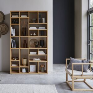 wohnli-moebel-suche-Hohes-Buecherregal-aus-Eiche Wohnli Möbelsuche - Hohes Bücherregal aus Eiche