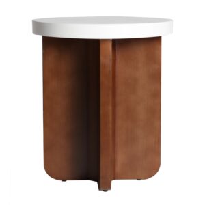 Wohnli Möbelsuche - Holz Beistelltisch in weißer Farbe 46x46x54cm