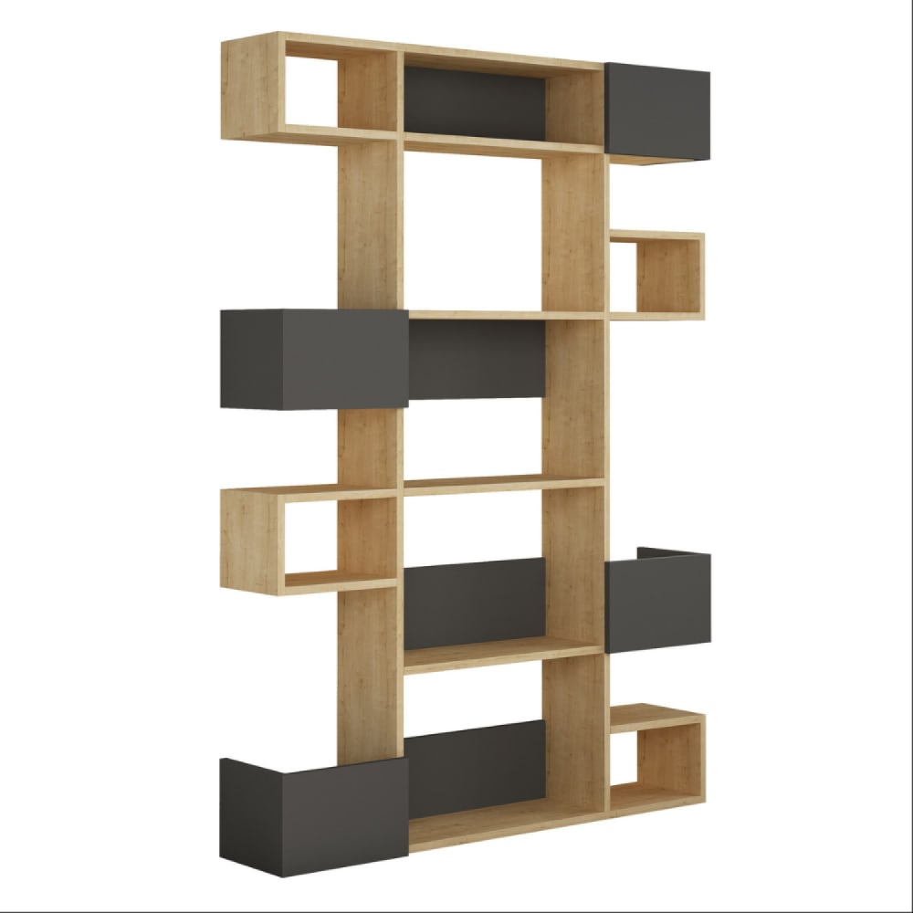 wohnli-moebel-suche-Holz-und-Anthrazitbibliothek Wohnli Möbelsuche - Holz- und Anthrazitbibliothek