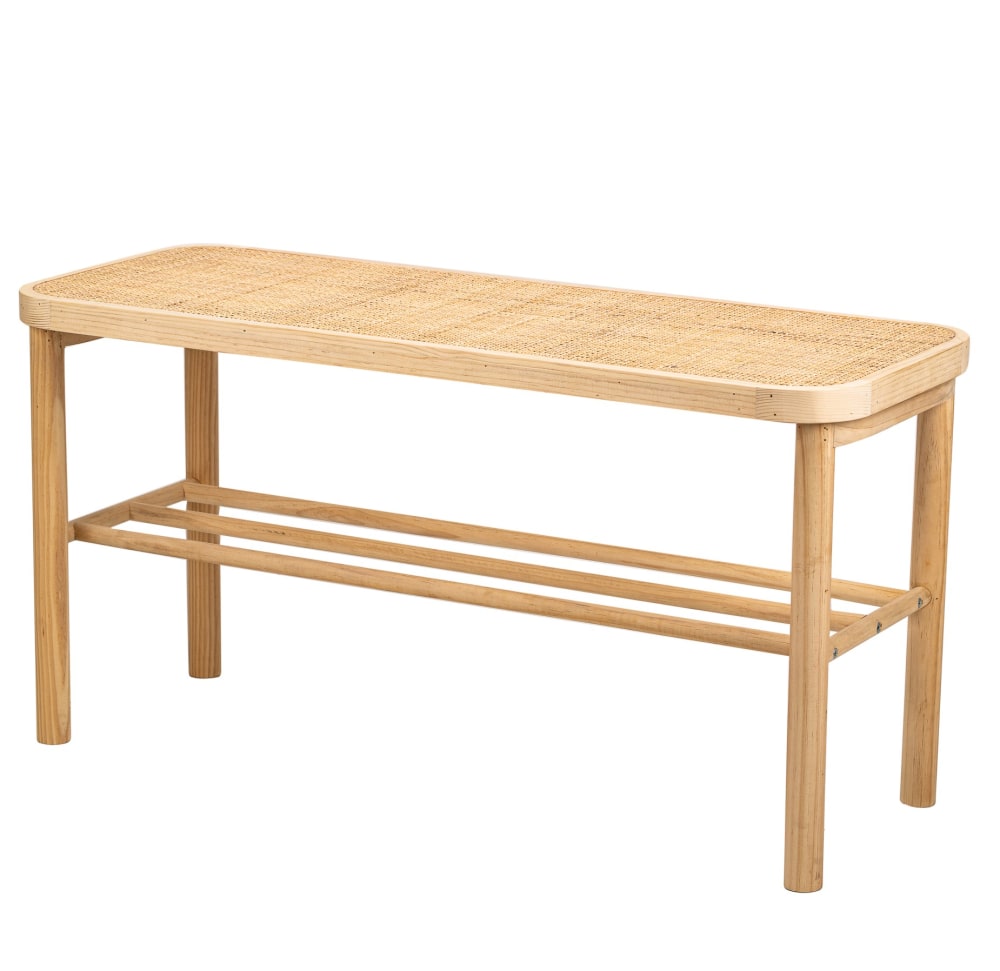 wohnli-moebel-suche-Holzbank-aus-Kiefernholz-und-Rattan Wohnli Möbelsuche - Holzbank aus Kiefernholz und Rattan