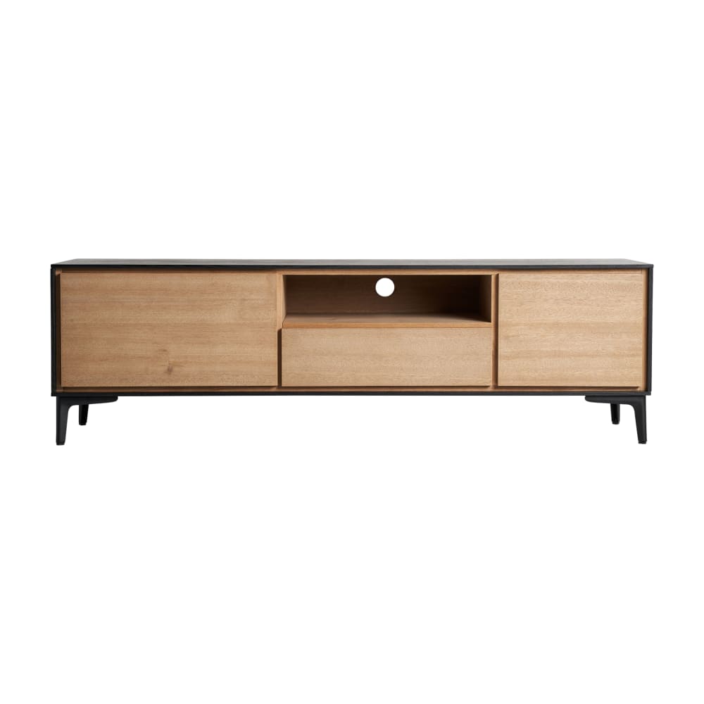 wohnli-moebel-suche-Holzfernsehschrank-in-hellbrauner-Farbe-146x40x44cm Wohnli Möbelsuche - Holzfernsehschrank  in hellbrauner Farbe 146x40x44cm