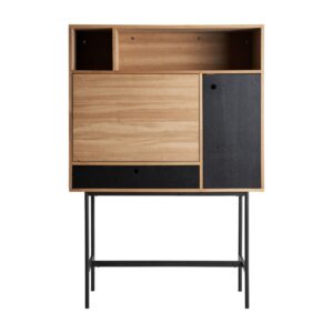 Wohnli Möbelsuche - Holzschrank in hellbrauner Farbe 95x38x138cm