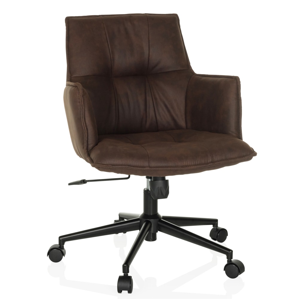 wohnli-moebel-suche-Home-Office-Buerostuhl-aus-Stoff-Dunkelbraun Wohnli Möbelsuche - Home Office Bürostuhl aus Stoff