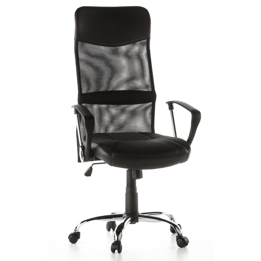 Wohnli Möbelsuche - Home Office Chefsessel aus Kunstleder/Netzstoff