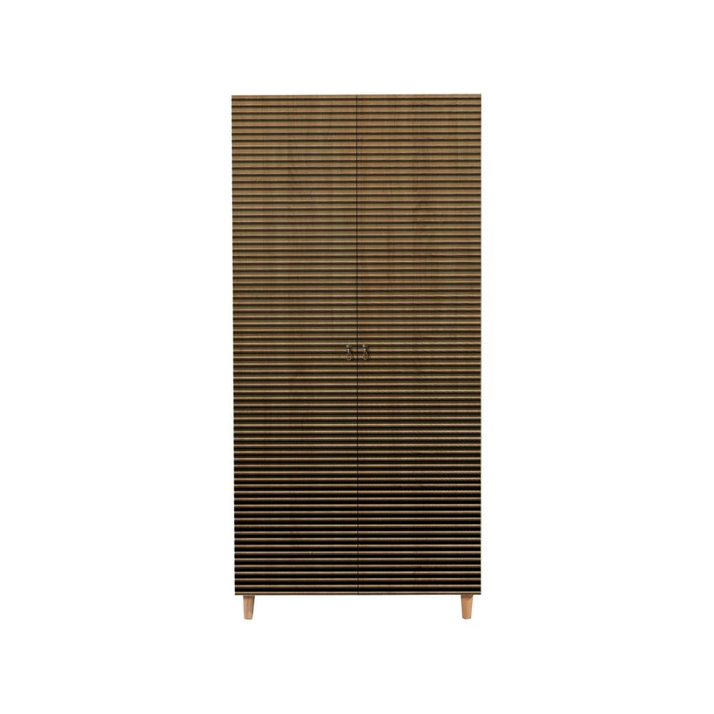 Wohnli Möbelsuche - Kleiderschrank 2 Türen Holzeffekt eiche 90x52 h192 cm