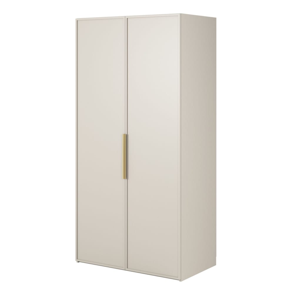 Wohnli Möbelsuche - Kleiderschrank 2T mit Stange & Regalen