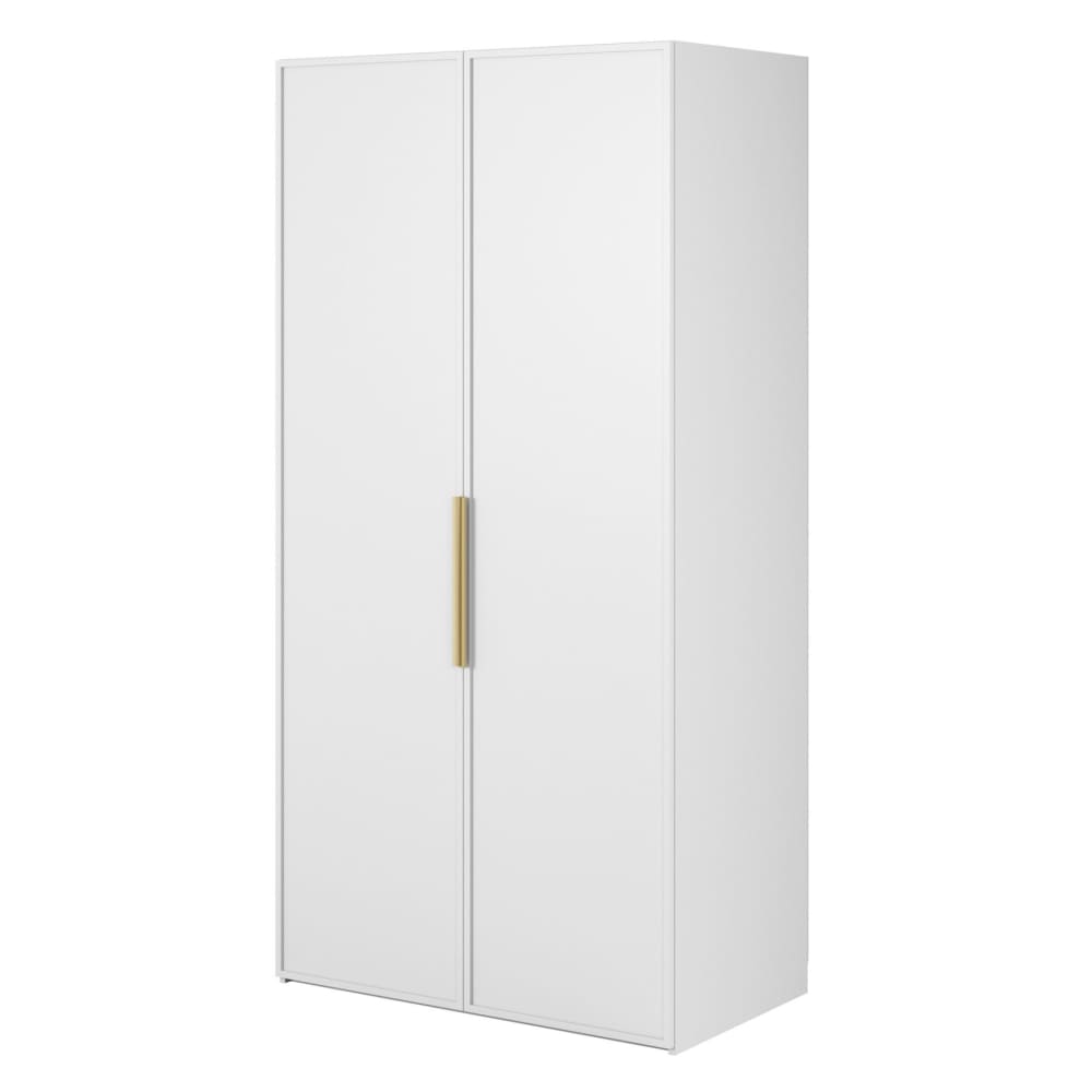 Wohnli Möbelsuche - Kleiderschrank 2T mit Stange & Regalen