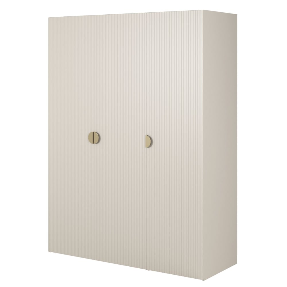wohnli-moebel-suche-Kleiderschrank-3T-mit-Stange-Regalen-150-cm-greige Wohnli Möbelsuche - Kleiderschrank 3T mit Stange & Regalen