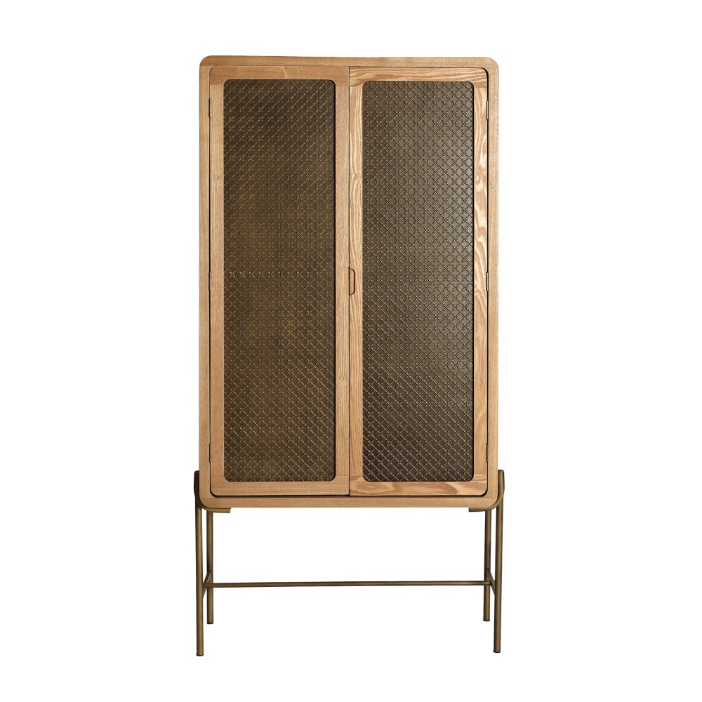 wohnli-moebel-suche-Kleiderschrank-aus-Kiefernholz-in-brauner-Farbe-85x40x161cm Wohnli Möbelsuche - Kleiderschrank aus Kiefernholz in brauner Farbe 85x40x161cm