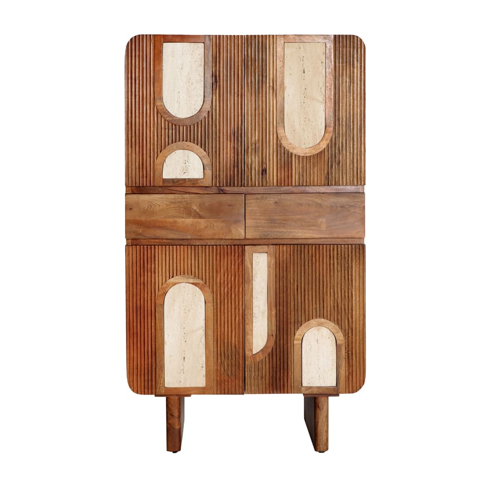 wohnli-moebel-suche-Kleiderschrank-aus-Mangoholz-in-BraunWeiss-81x40x142cm Wohnli Möbelsuche - Kleiderschrank aus Mangoholz in Braun/Weiß 81x40x142cm