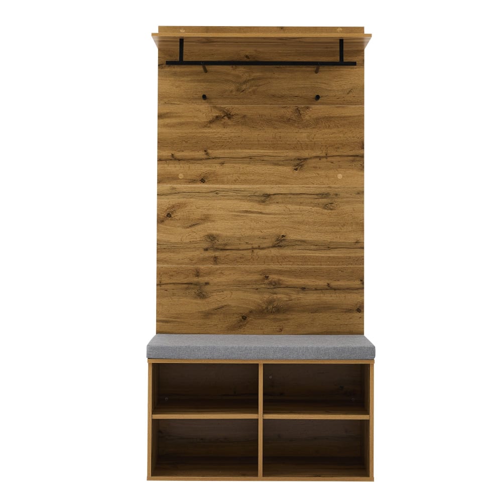wohnli-moebel-suche-Kleiderschrank-aus-Spanplatte-D84cm×H175cm-Eichenfarbe Wohnli Möbelsuche - Kleiderschrank aus Spanplatte