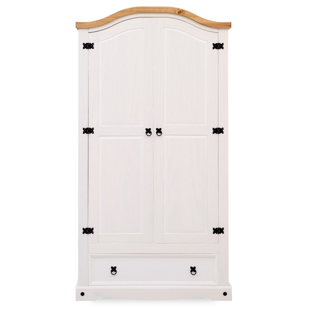 Wohnli Möbelsuche - Kleiderschrank mit 2 Türen aus Massivholz