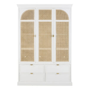 Wohnli Möbelsuche - Kleiderschrank mit 3 Flügeltüren und 4 Schubladen