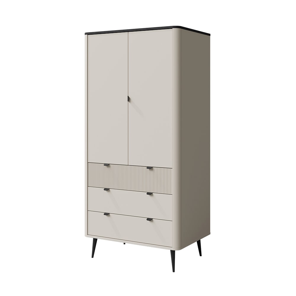 wohnli-moebel-suche-Kleiderschrank-mit-3-Schubladen-aus-MDF-90x60x191cm-kaschmir-grau Wohnli Möbelsuche - Kleiderschrank mit 3 Schubladen aus MDF