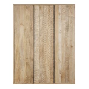 Wohnli Möbelsuche - Kleiderschrank mit 3 Türen und Schnitzerei