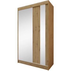 wohnli-moebel-suche-Kleiderschrank-mit-Spiegel-und-Schubladeneinsaetze-120x216-Artisan Wohnli Möbelsuche - Kleiderschrank mit Spiegel und Schubladeneinsätze