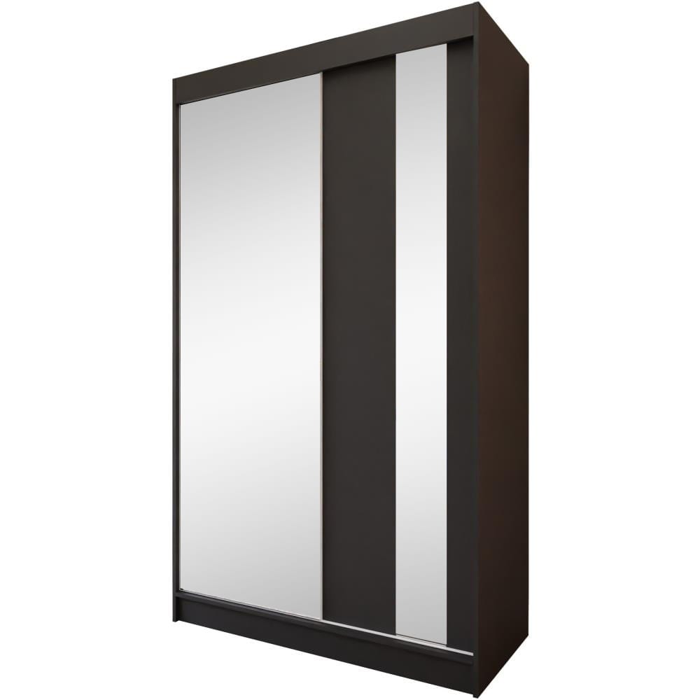 wohnli-moebel-suche-Kleiderschrank-mit-Spiegel-und-Schubladeneinsaetze-120x216-schwarz Wohnli Möbelsuche - Kleiderschrank mit Spiegel und Schubladeneinsätze