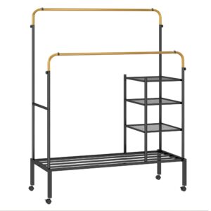 wohnli-moebel-suche-Kleiderstaender-aus-Metall-135-x-54-x-170-cm-Gold Wohnli Möbelsuche - Kleiderständer aus Metall 135 x 54 x 170 cm