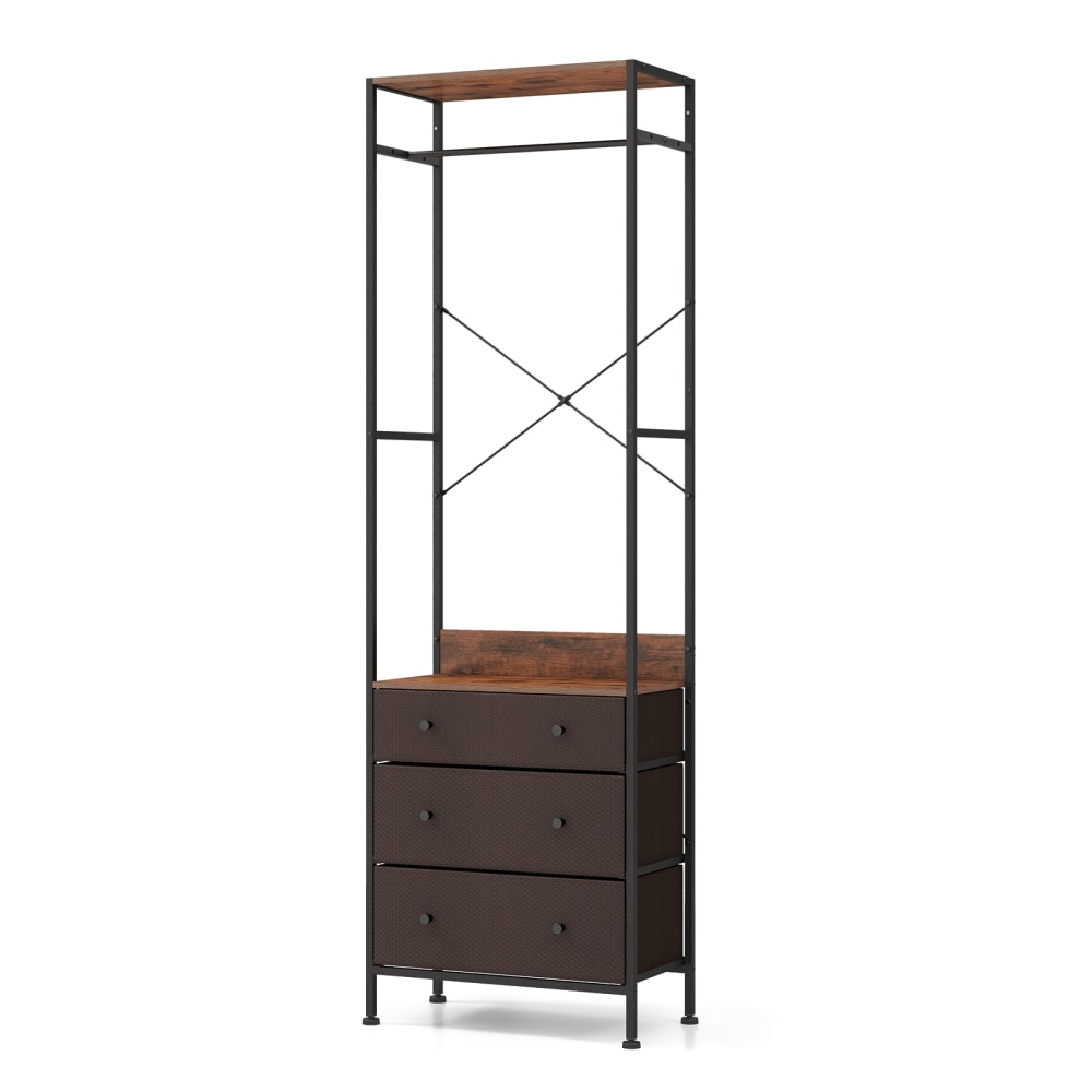 wohnli-moebel-suche-Kleiderstaender-aus-Metall-55-x-28-x-176-cm-Schwarz Wohnli Möbelsuche - Kleiderständer aus Metall 55 x 28 x 176 cm