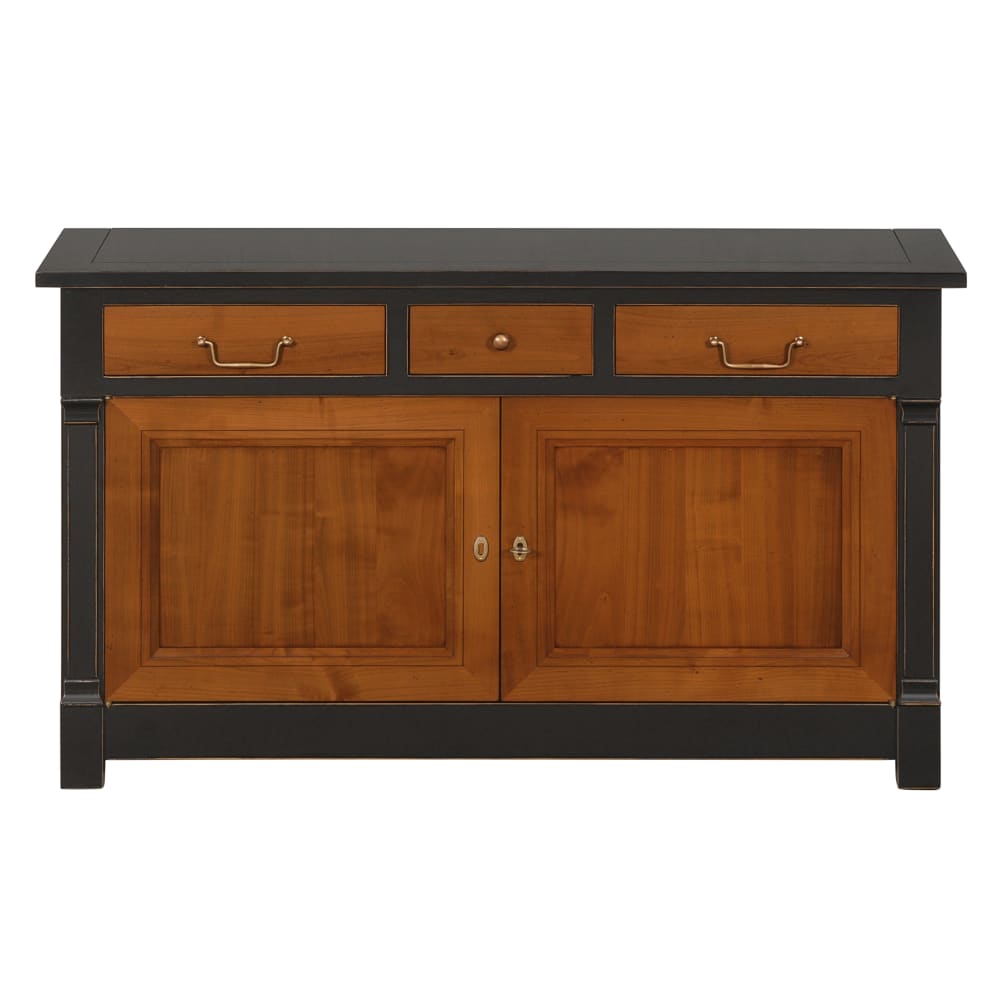 wohnli-moebel-suche-Kleines-Buffet-2-Tueren-3-Schubladen-aus-massivem-Kirschbaum-braun Wohnli Möbelsuche - Kleines Buffet 2 Türen 3 Schubladen aus massivem Kirschbaum