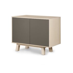 Wohnli Möbelsuche - Kleines Sideboard 2 Türen 100 cm aus Eschenholz