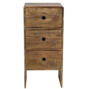 Wohnli Möbelsuche - Kleinmöbel mit 3 Schubladen aus Mangoholz